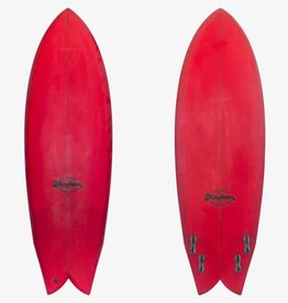 ...Lost Surfboards 5’6” Lost Round Nose Fish Retro Red Tint