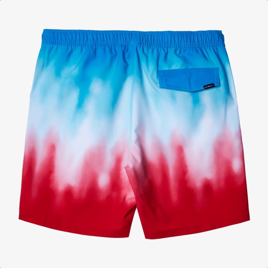 O'Neill O'Neill Mashup Volley 17" Boardshorts Red White Blue FINAL SALE