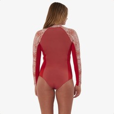 sisstrevolution Sisstrevolution Summer Seas Long Sleeve Cheeky Spring Wetsuit Guava