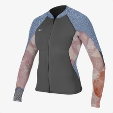 O'Neill O'Neill Womens Bahia 1.5mm Full Zip Jacket Graphite / Dessert Blossom / Drift Blue