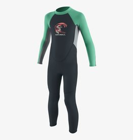 O'Neill O'Neill Toddler Reactor II 2mm Back Zip Full Wetsuit Slate/Cool Grey/Seaglass