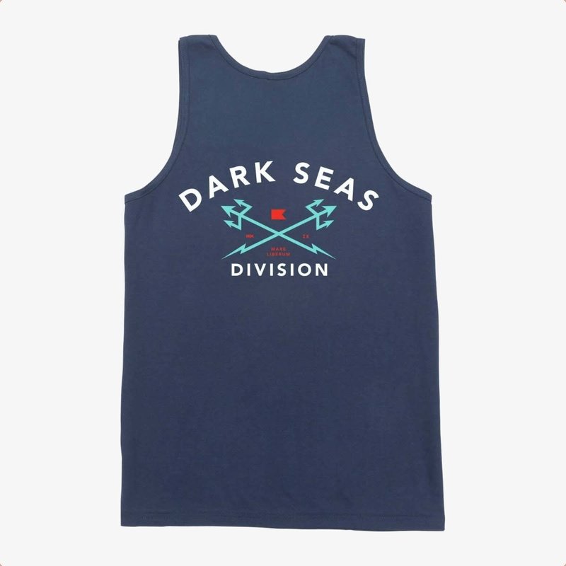 Dark Seas Dark Seas Headmaster Stock Tank Top T-shirt Navy FINAL SALE