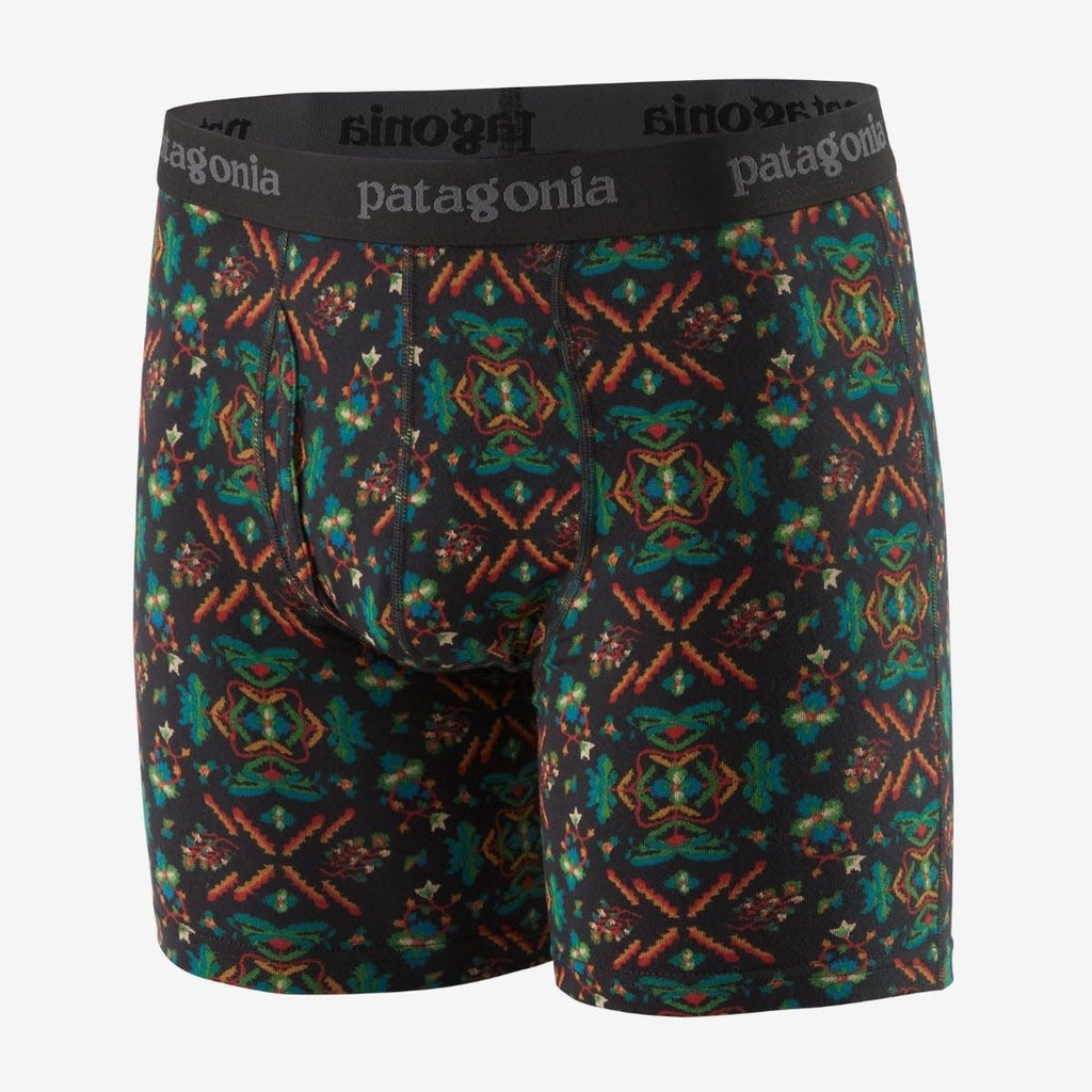 Patagonia Patagonia Men's Essential Boxer Briefs 6” Forest Floor Ink Black