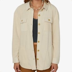 O'Neill O'Neill Collins Solid Superfleece Shirt Jacket Stone FINAL SALE