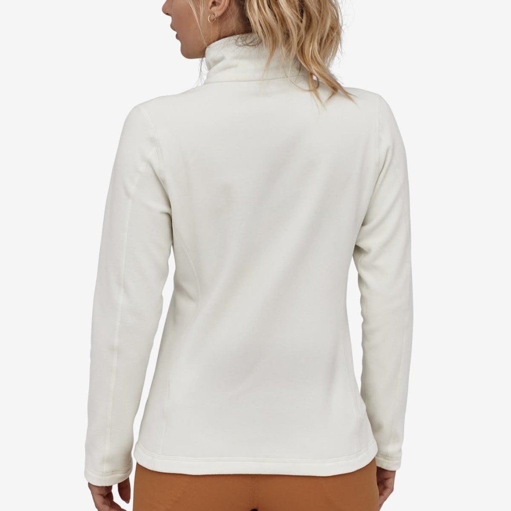 Patagonia Women's Micro D Quarter Zip in Birch White