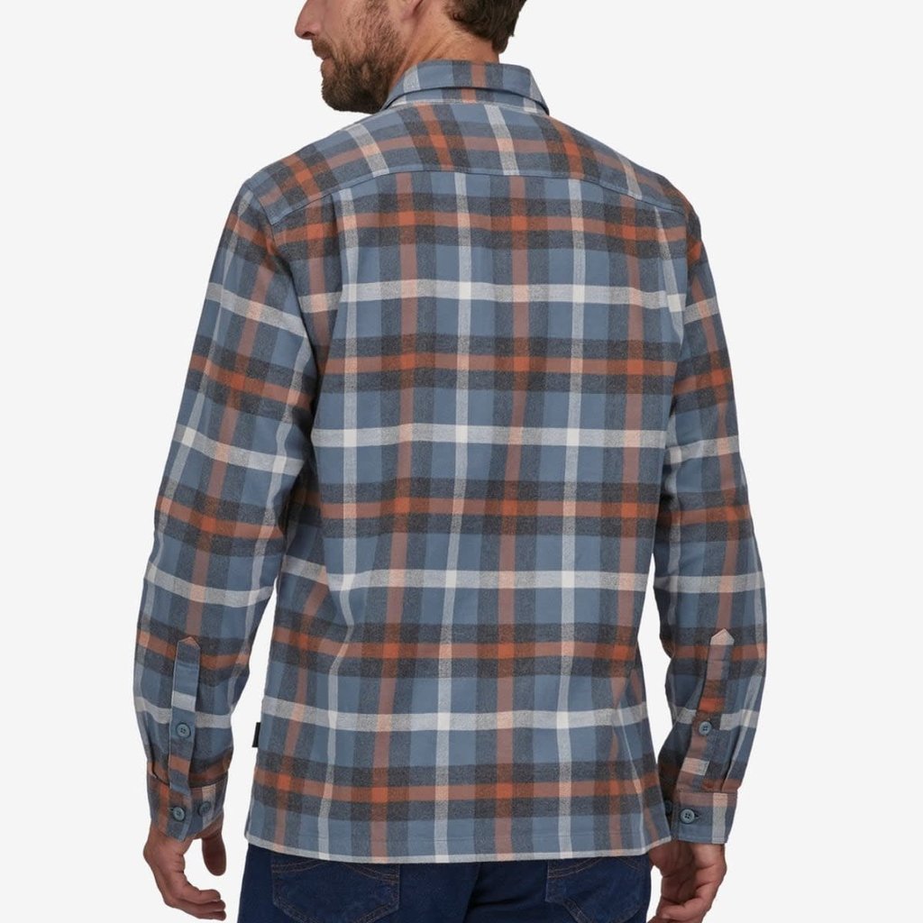 Patagonia Patagonia Men's Long Sleeved Organic Cotton Midweight Fjord Flannel Shirt Forage Plume Grey FINAL SALE