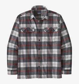 Patagonia Patagonia Men's Long Sleeved Organic Cotton Midweight Fjord Flannel Shirt Forage Ink Black FINAL SALE