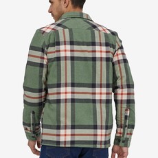 Patagonia Patagonia Men's Insulated Organic Cotton Midweight Fjord Flannel Shirt Forestry Hemlock Green