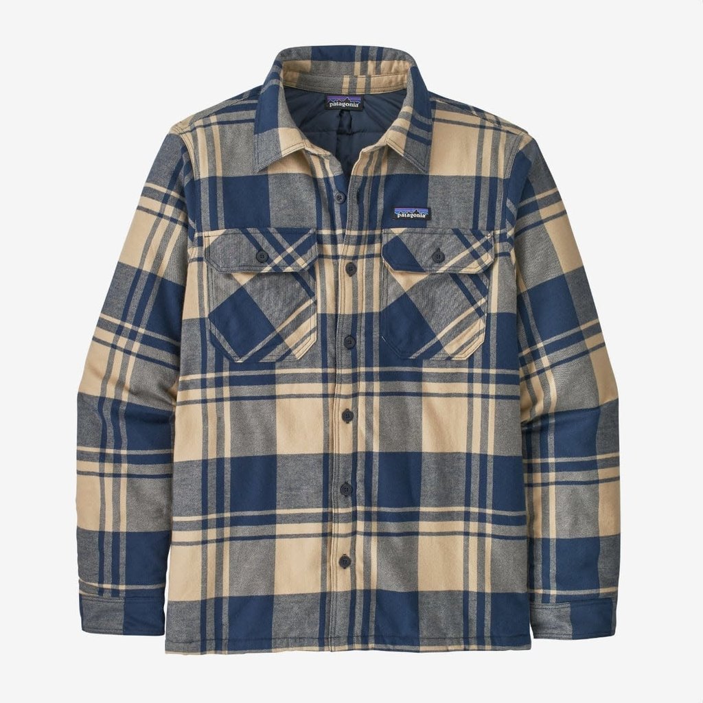 Patagonia Patagonia Men's Insulated Organic Cotton Midweight Fjord Flannel Shirt Oar Tan FINAL SALE
