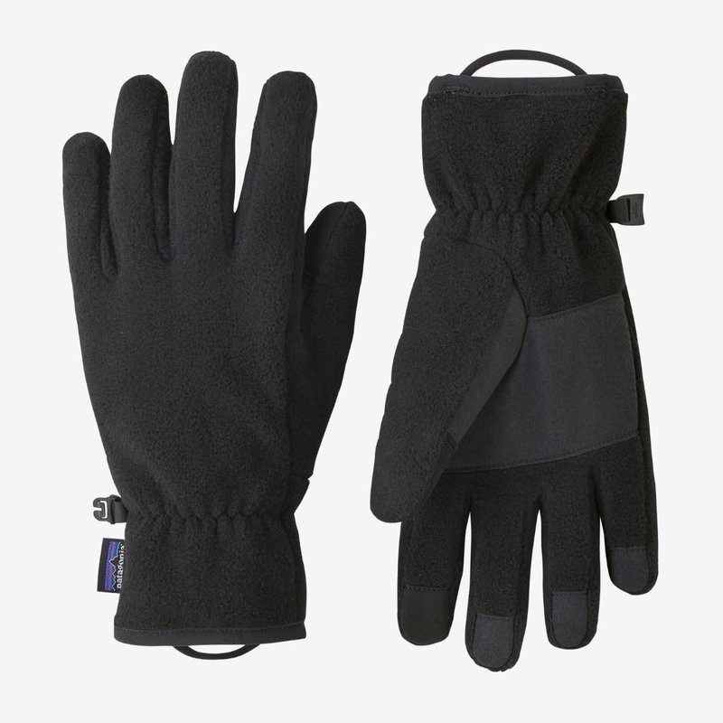 Patagonia Synchilla Fleece Gloves Black Solid