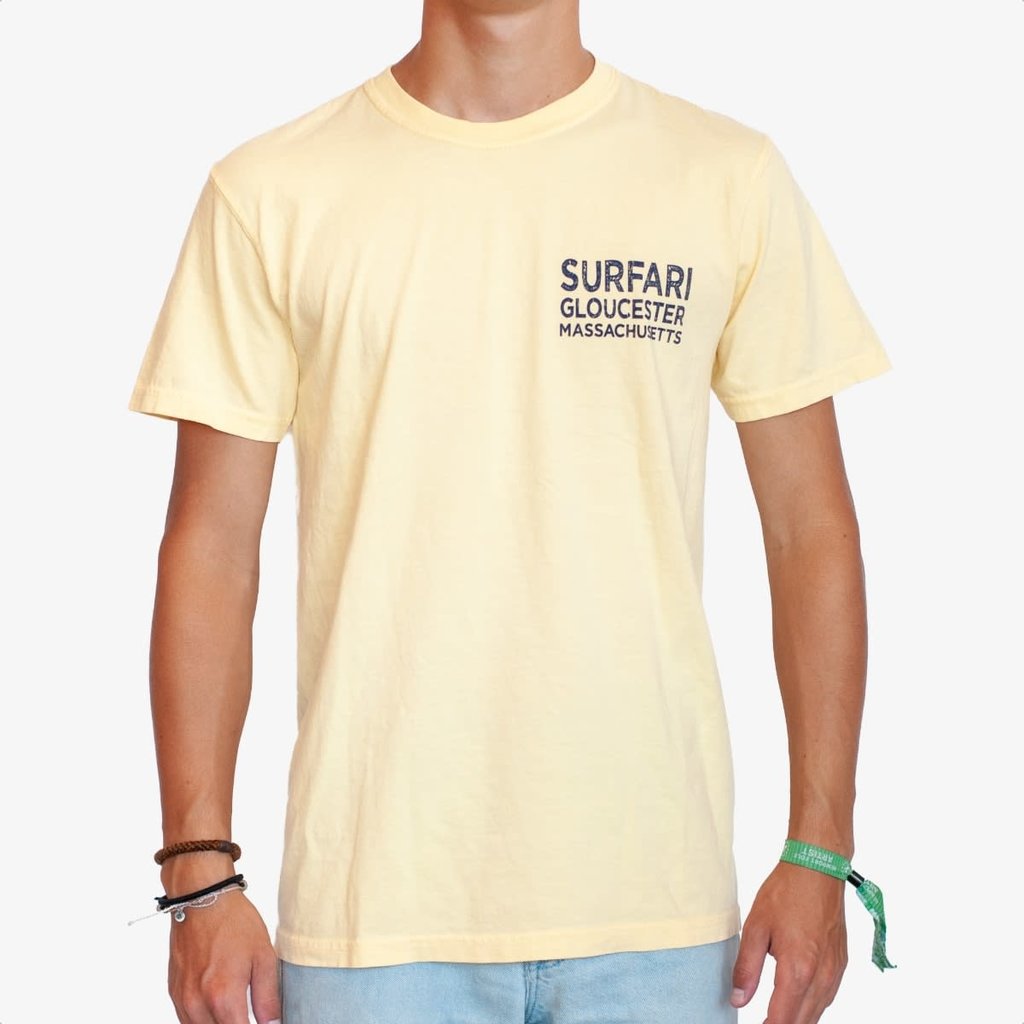 Surfari Surfari Gloucester Beach Signs T-shirt Butter