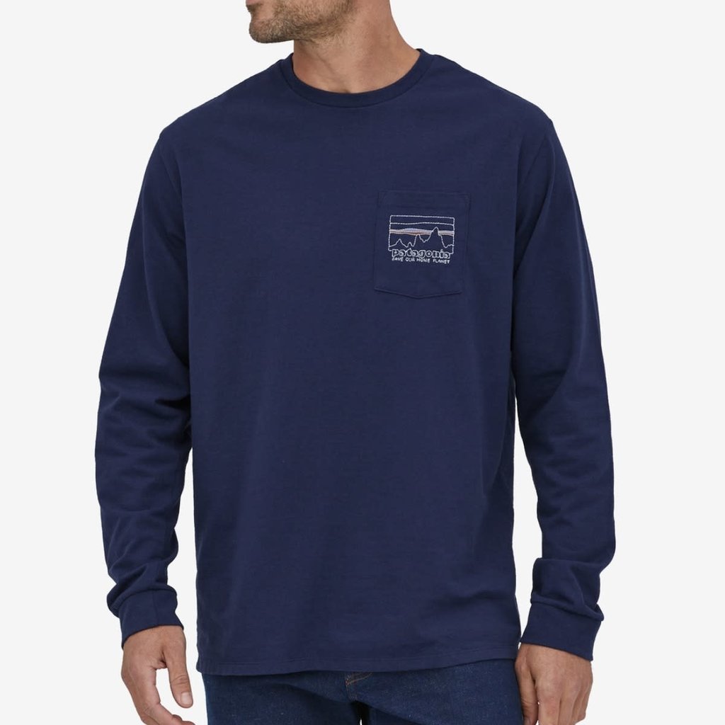 Patagonia mens how to save responsibili-tee - current blue - Rockcity -  Men's Clothing, Men's Shirts & Tops