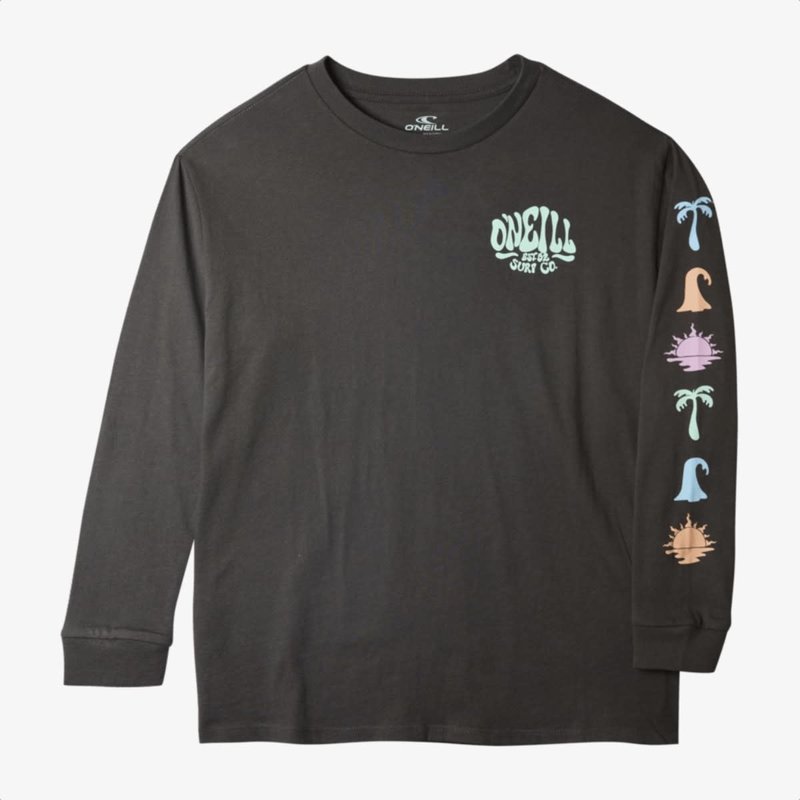 O'Neill O'Neill Girl's Happy Place Tee Washed Black