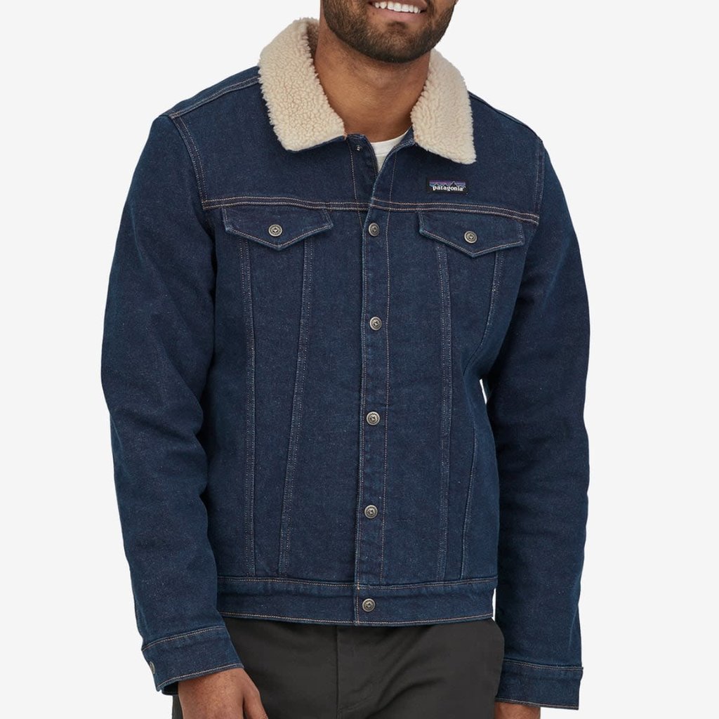 Patagonia pile store lined trucker jacket