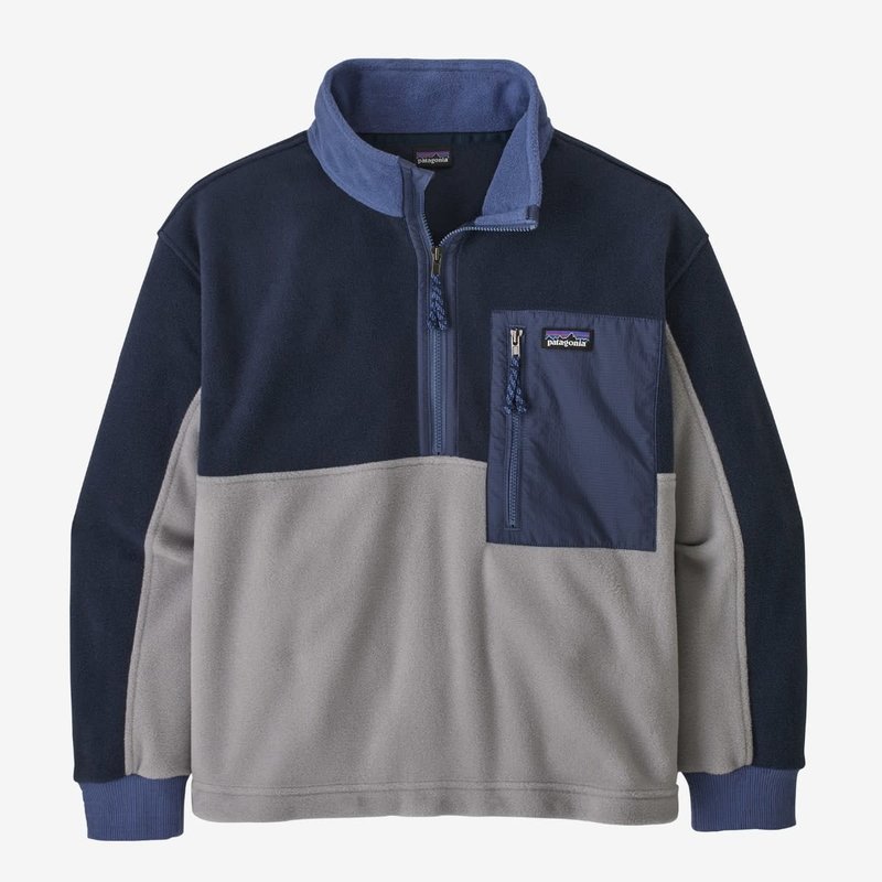 Patagonia Patagonia Kids' Microdini 1/2-Zip Fleece Pullover Salt Grey