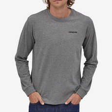 Patagonia Patagonia Men's Long-Sleeved Fitz Roy Horizons Responsibili-Tee Gravel Heather FINAL SALE