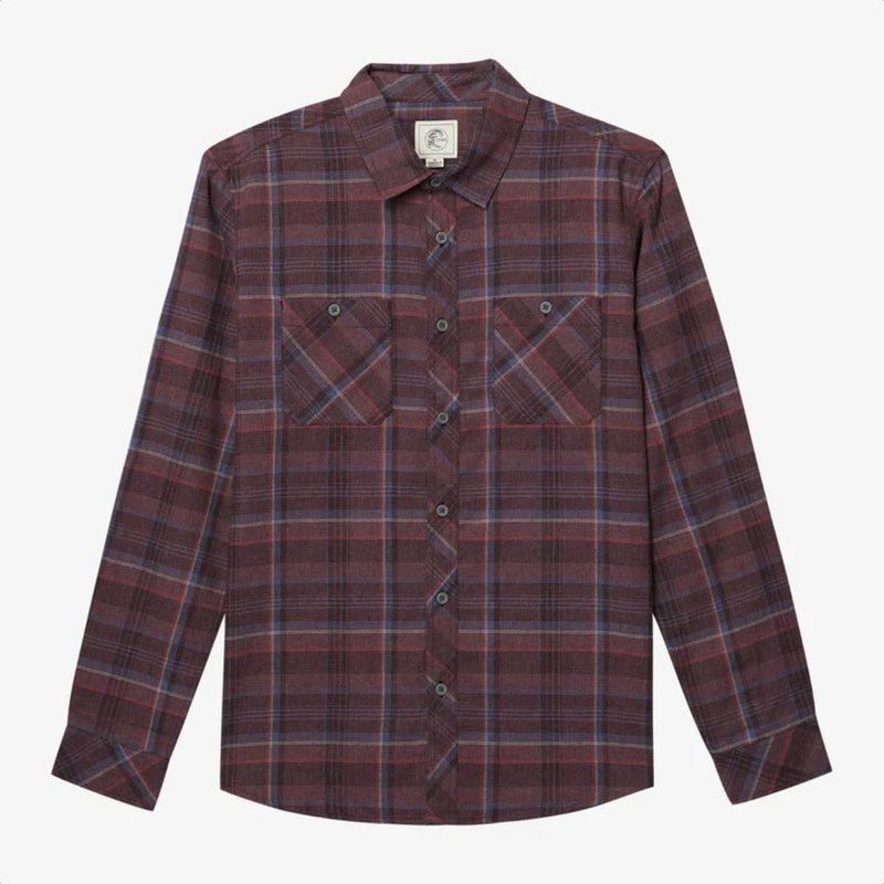 O'Neill Glacier Plaid Superfleece Flannel Shirt Navy - Surfari