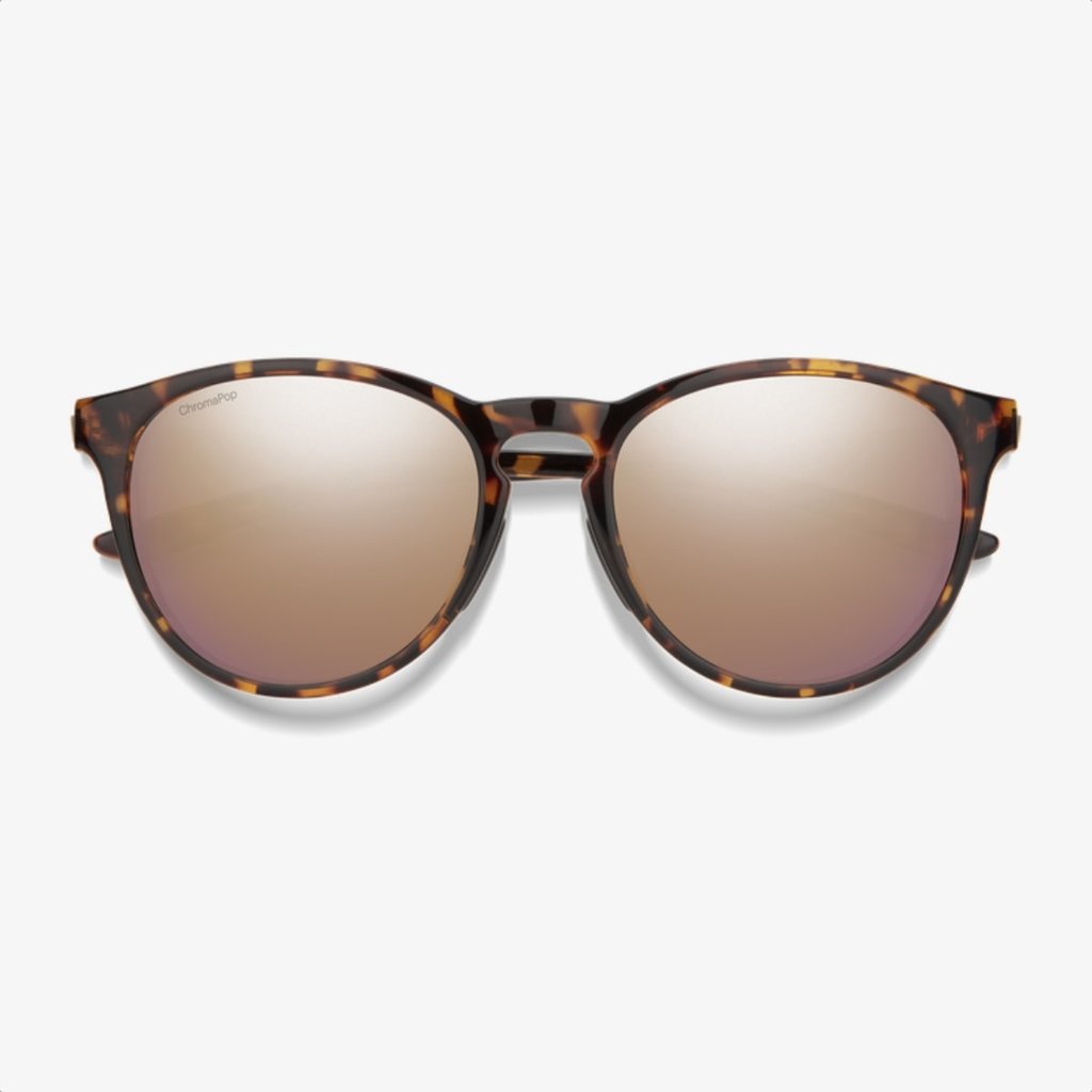 Smith Smith Wander Tortoise + ChromaPop Polarized Rose Gold Mirror