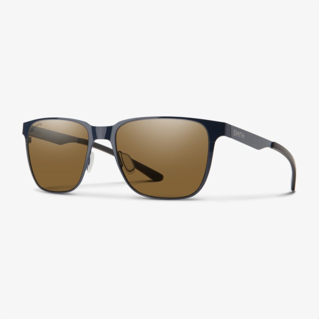 Smith Smith Lowdown Metal French Navy + ChromaPop Polarized Brown