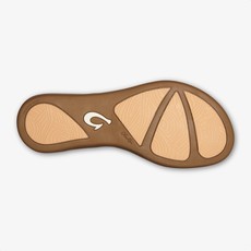 OluKai OluKai Honu Women's Leather Sandals Bright White / Golden Sand