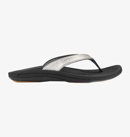 OluKai Kulapa Kai Women's Beach Sandal Silver / Black