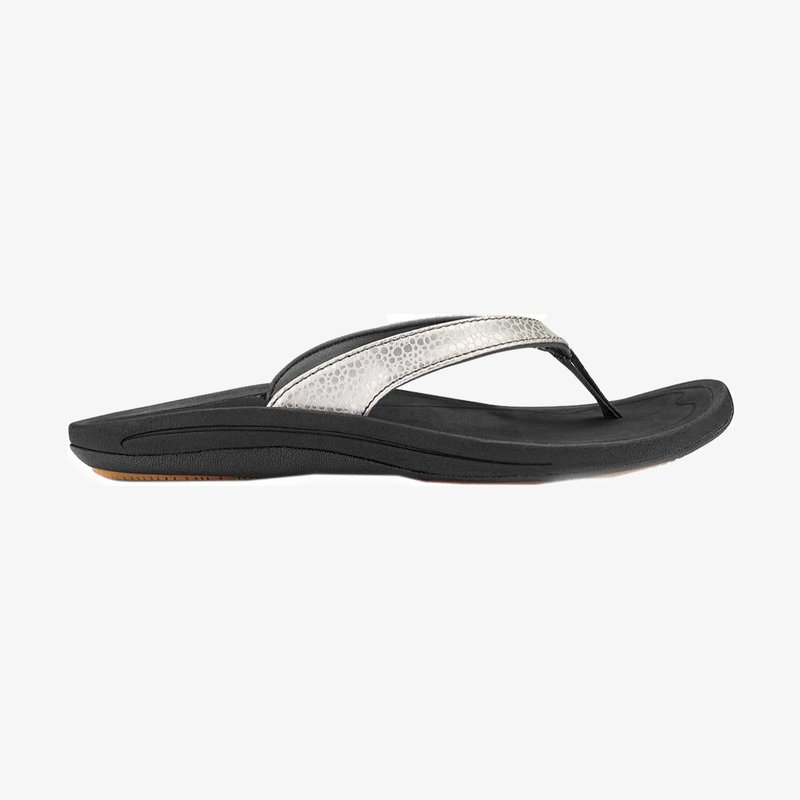 OluKai OluKai Kulapa Kai Women's Beach Sandal Silver / Black