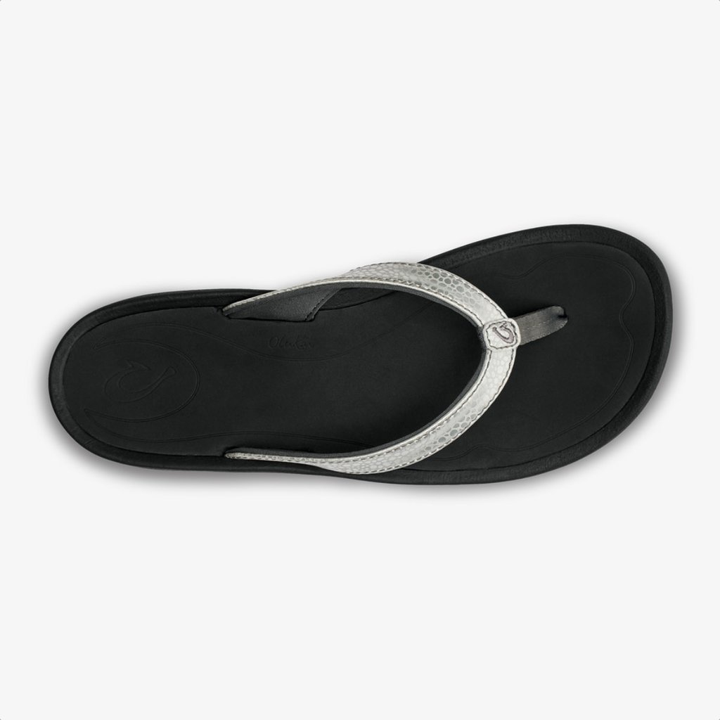 OluKai OluKai Kulapa Kai Women's Beach Sandal Silver / Black