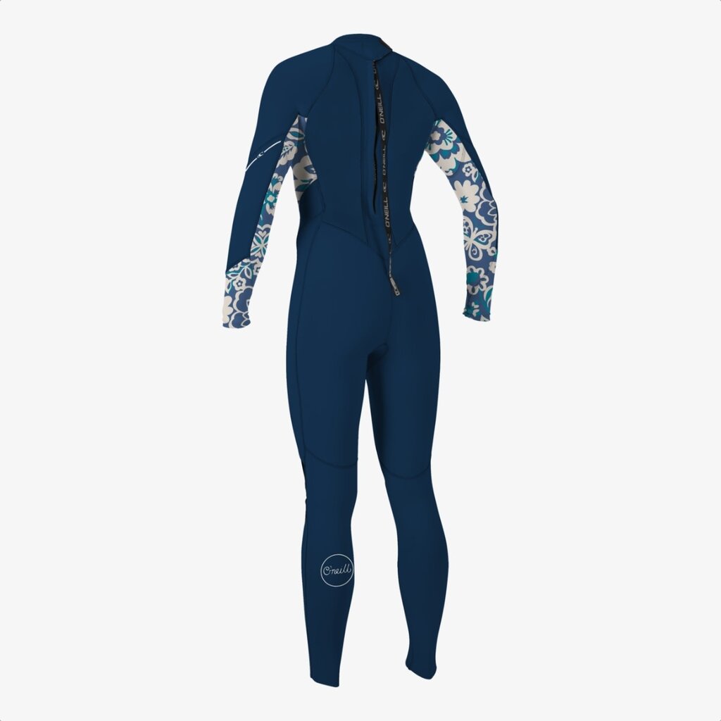 O'Neill O'Neill Women's Bahia 3/2mm Back Zip Full Wetsuit French Navy / Cris Floral