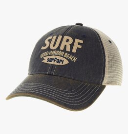 Surfari Surfari Surf Good Harbor Beach Trucker Hat Navy