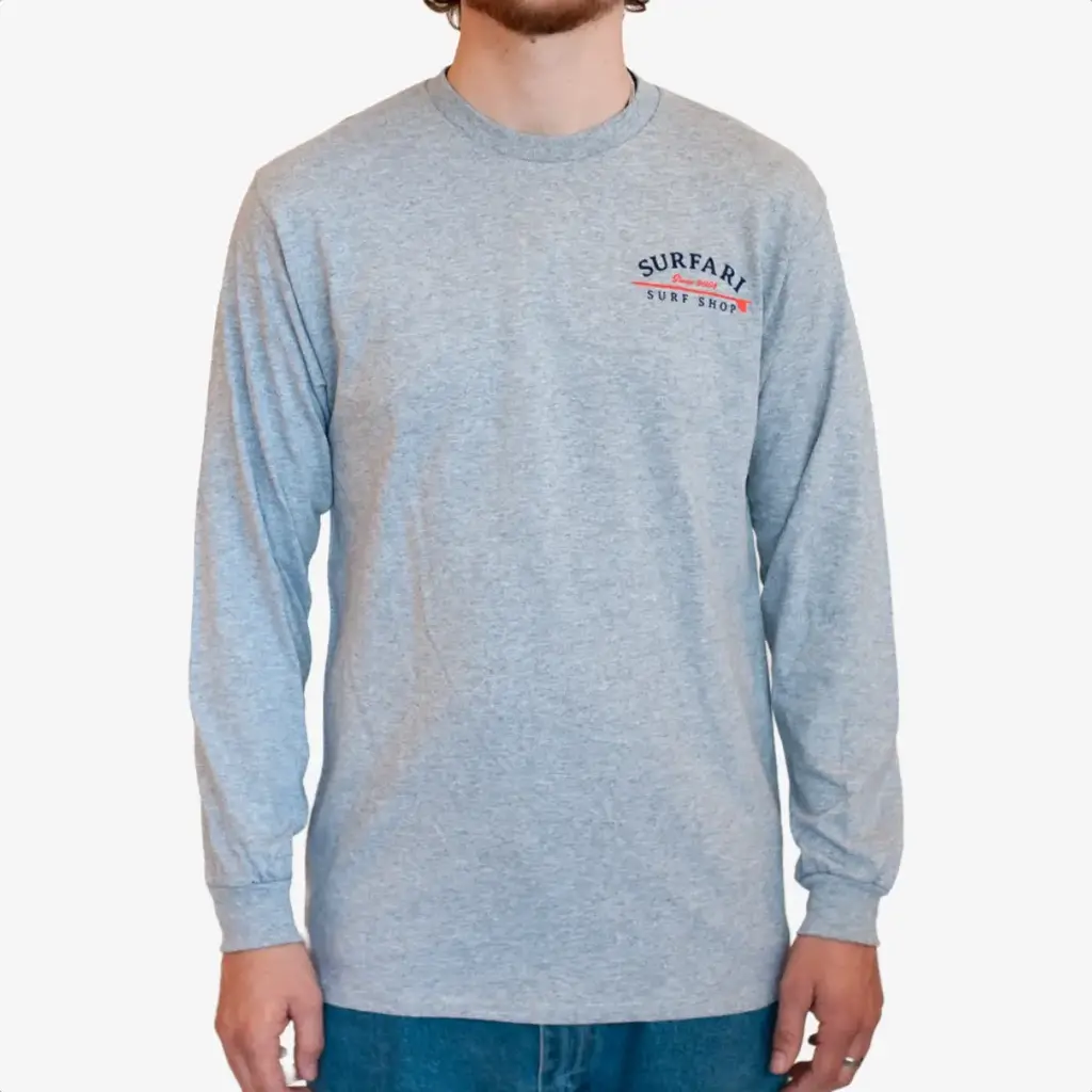 Surfari Surfari Wave L/S T-shirt Heather Grey