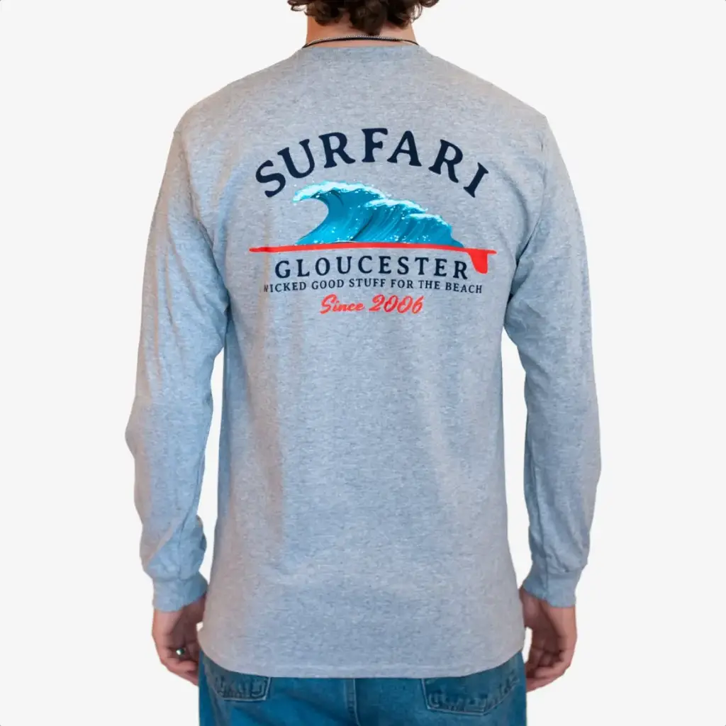 Surfari Surfari Wave L/S T-shirt Heather Grey