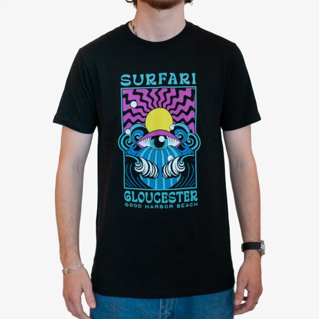 Surfari Surfari Psychadelic Sea Eye T-shirt Ink Black