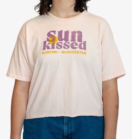 Surfari Surfari Women's Sun Kissed Crop Tee Seashell
