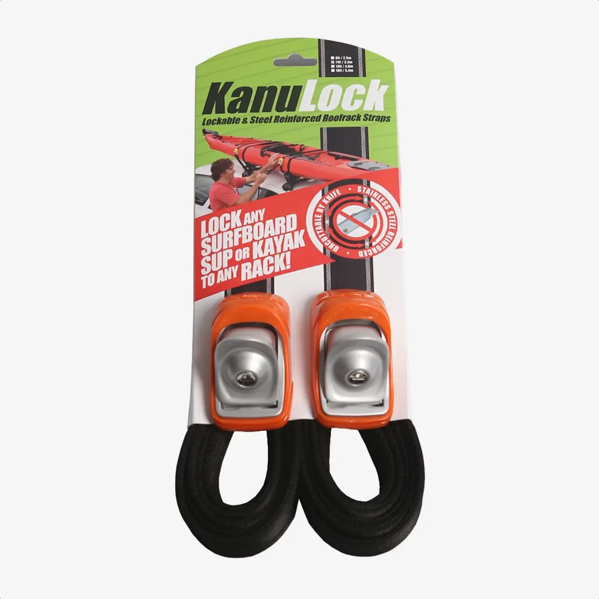 Kanulock Lockable TieDown Straps Surfari