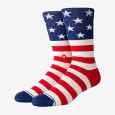 Stance Stance The Fourth Cotton Crew Medium Cushion Sock Red L