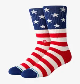 Stance Stance The Fourth Cotton Crew Medium Cushion Sock Red L