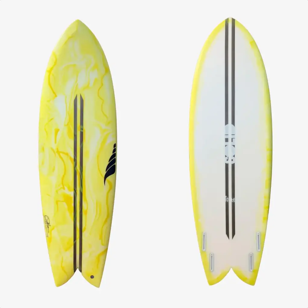 Solid Surfboards 5'10" Solid Throwback Yellow Tint