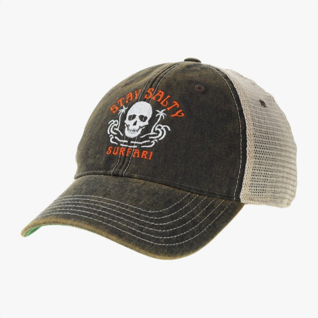 Surfari Surfari Stay Salty Skully Trucker Hat