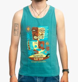 Surfari Surfari Leaki Tiki Tank Aqua FINAL SALE