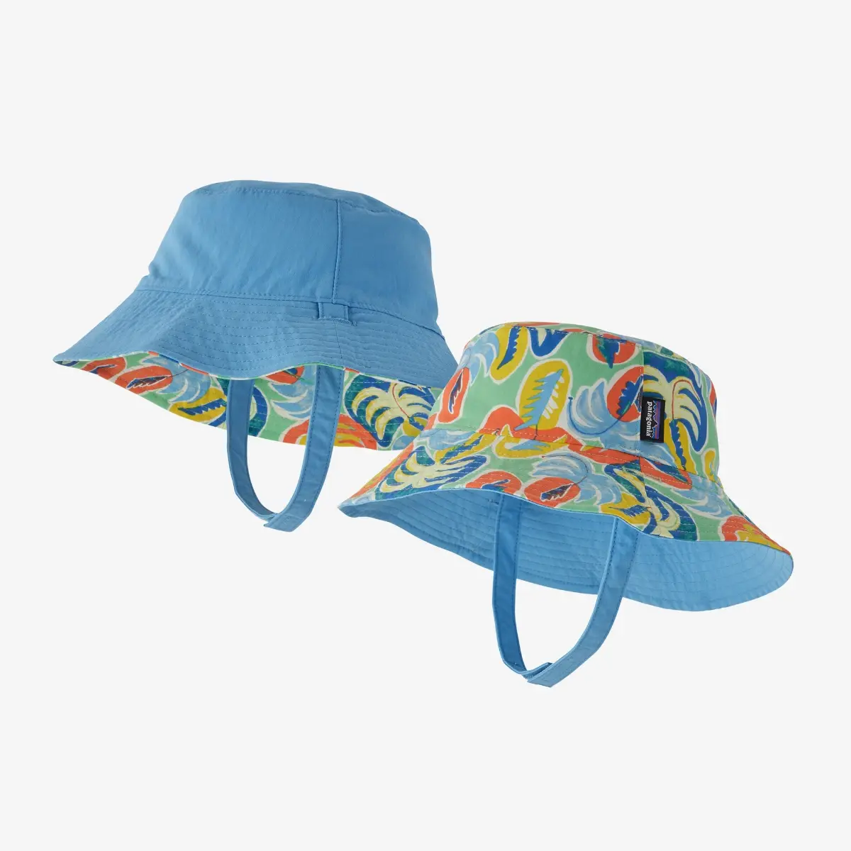 Patagonia Baby Sun Bucket Hat Community Bloom Green - Surfari