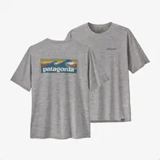 Patagonia Patagonia Men's Capilene Cool Daily Graphic Shirt - Waters Boardshort Logo Abalone Blue Feather Grey FINAL SALE
