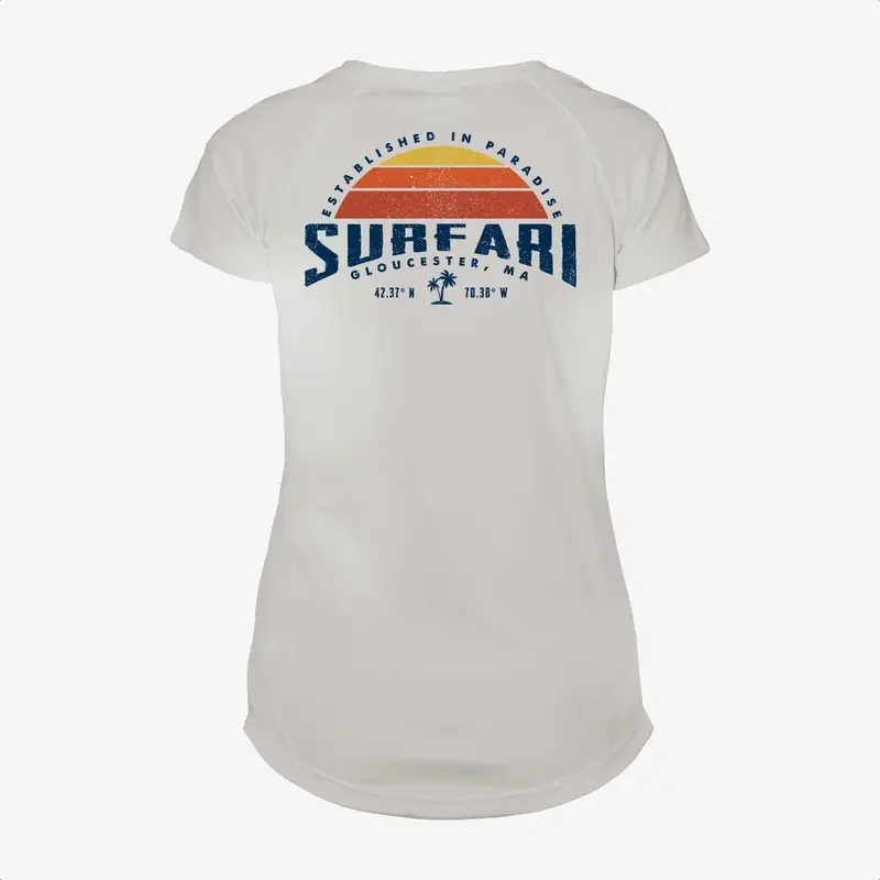 Surfari Surfari Women's Sun Daze UPF 50+ S/S Solar Top Pearl Grey