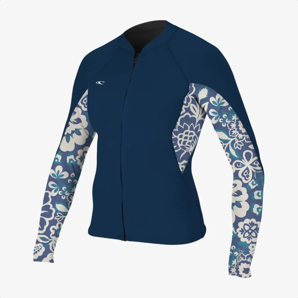 O'Neill O'Neill Womens Bahia 1.5mm Full Zip Jacket French Navy/Cris Floral