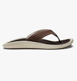 OluKai Ulele Men's Beach Sandal Dark Wood