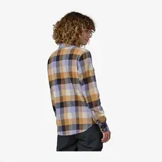 Patagonia Patagonia Women's Long-Sleeved Organic Cotton Midweight Fjord Flannel Shirt Guides Dried Mango FINAL SALE