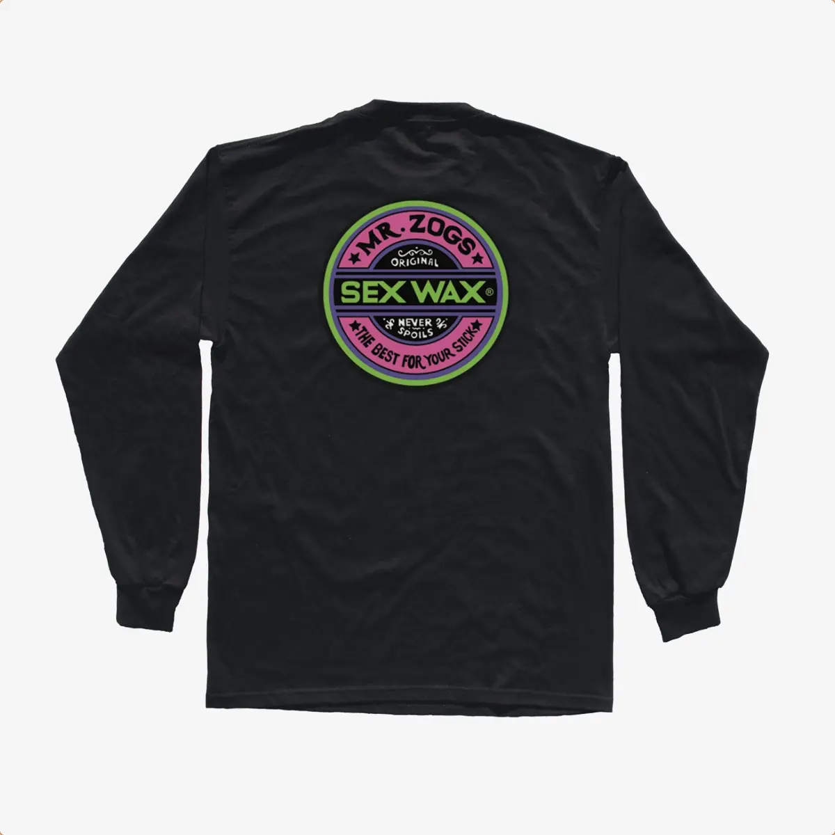 Sex Wax Fluoro L/S T-shirt Black - Surfari
