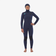 sisstr Sisstr 5/4 7 Seas Hooded Chest Zip Full Wetsuit Strong Blue