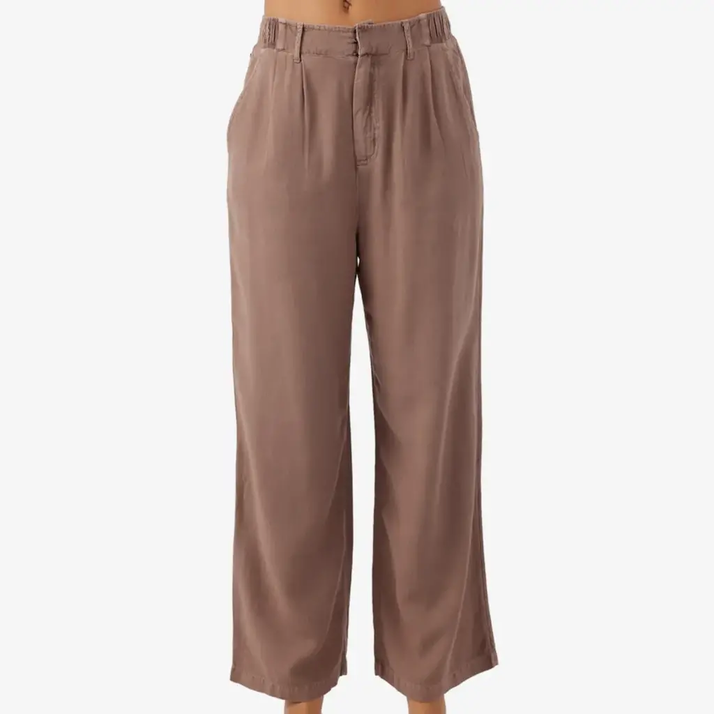 O'Neill O'Neill Rowan Linen Blend Pants Deep Taupe FINAL SALE