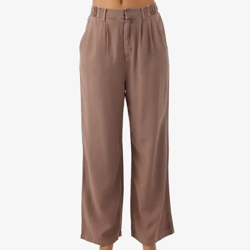 O'Neill O'Neill Rowan Linen Blend Pants Deep Taupe FINAL SALE