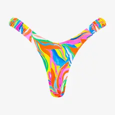 Kulani Kinis Kulani Kinis Retro Y Thong Bikini Bottom Tropical Illusion
